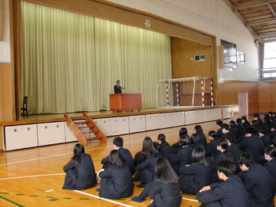 生徒指導部長のお話